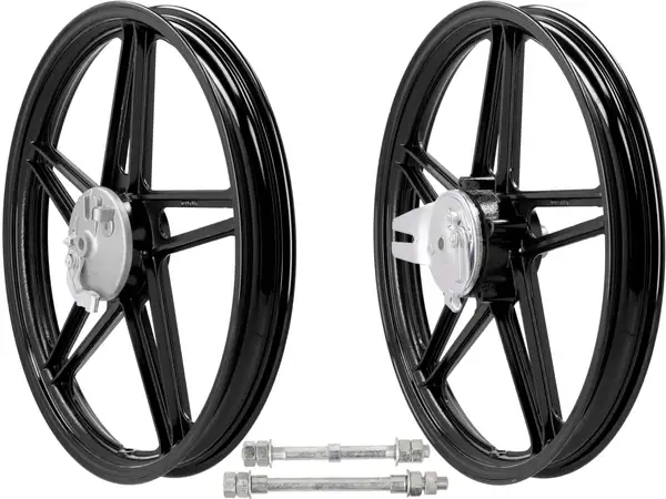 Felgensatz 17" Guss schwarz (5 Speichen) | Peugeot 103